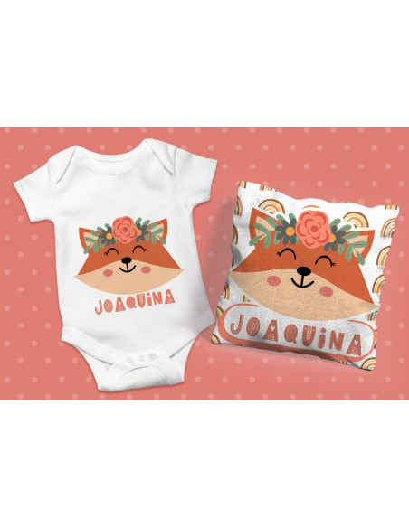 ALMOHADON + BABERO + BODY TRIBAL NENA