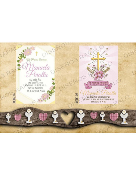 Tarjetas Comunión nena