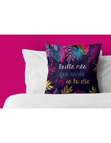 ALMOHADONES TROPICALES CON FRASES