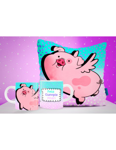 TAZA ALMOHADON CHANCHITO 2