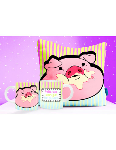 TAZA ALMOHADON CHANCHITO