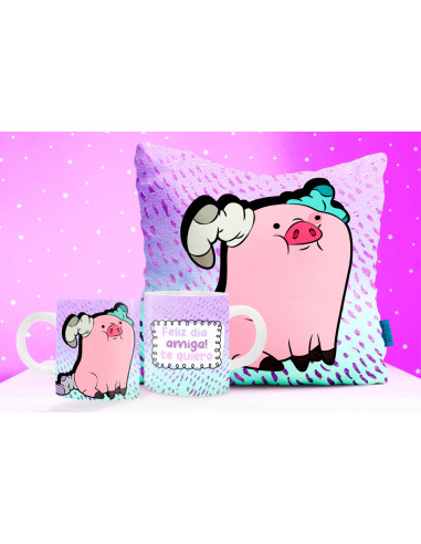 TAZA ALMOHADON CHANCHITO