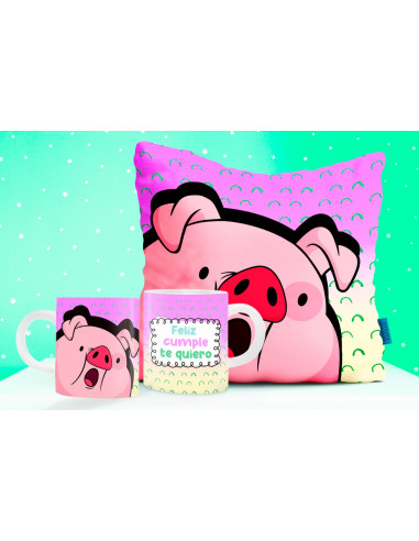 TAZA ALMOHADON CHANCHITO