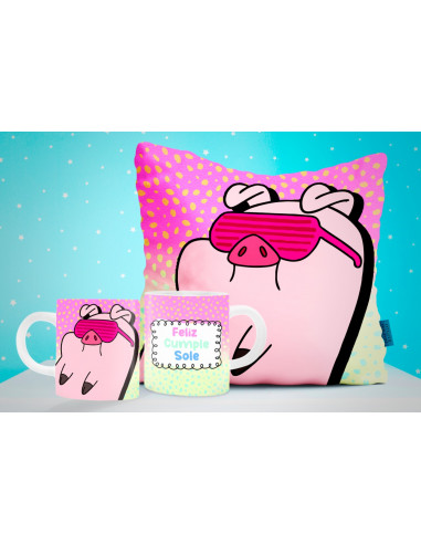 TAZA ALMOHADON CHANCHITO
