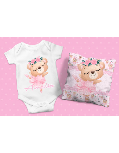 ALMOHADON+BODY+BABERO ANIMALITOS BALET