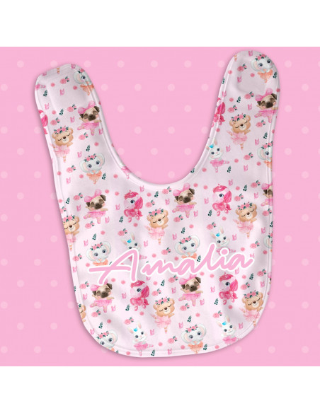 ALMOHADON+BODY+BABERO ANIMALITOS BALET