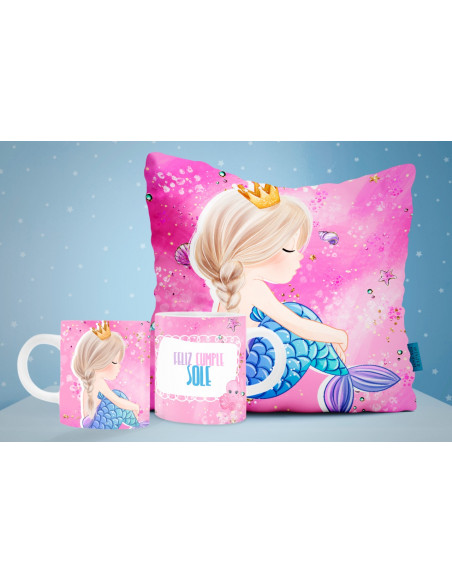 SIRENITA - TAZA-ALMOHADON-REMERA