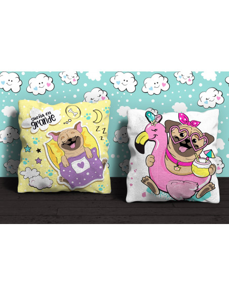 Almohadón Dibujito Frases