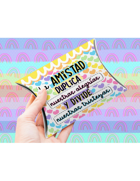 CAJAS ALMOHADA DIA DEL AMIGO