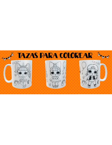 Tazas para Colorear