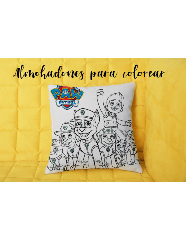 Almohadón infantil para colorear