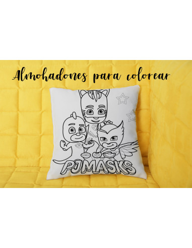 Almohadón infantil para colorear