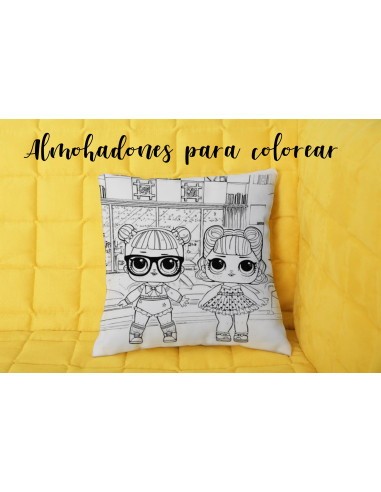 Almohadón infantil para colorear