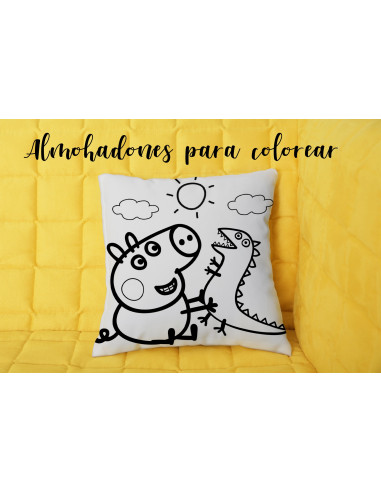 Almohadón infantil para colorear