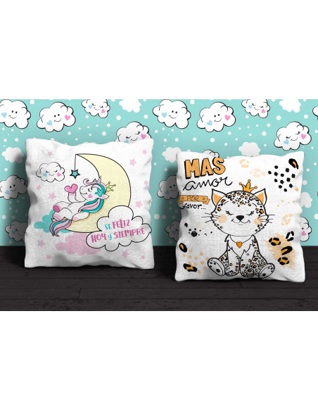 Almohadón Dibujito Frases