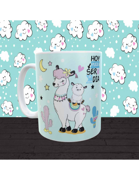 Tazas dibujito Frases