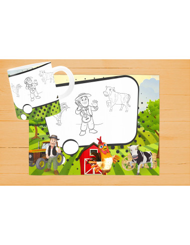 DISEÑOS DE INDIVIDUALES+ TAZA PARA...