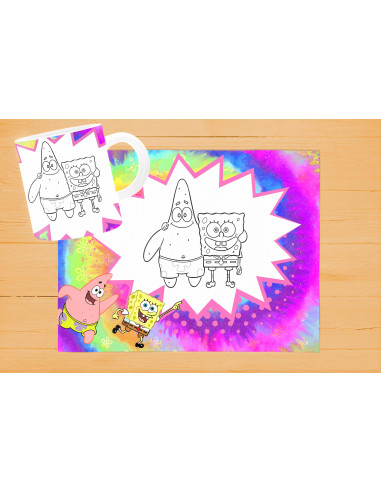 DISEÑOS DE INDIVIDUALES+ TAZA PARA...