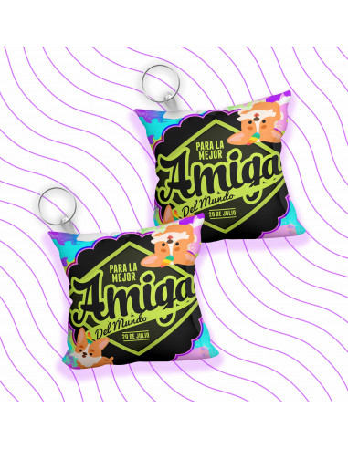 LLAVERO ALMOHADITA DIA DEL AMIGO LLAVERO ALMOHADITA DIA DEL AMIGO
