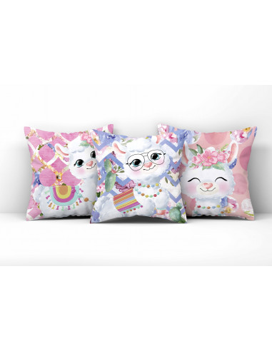 ALMOHADONES LLAMAS ALMOHADONES LLAMAS