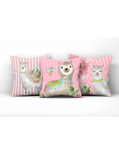 ALMOHADONES LLAMAS ALMOHADONES LLAMAS