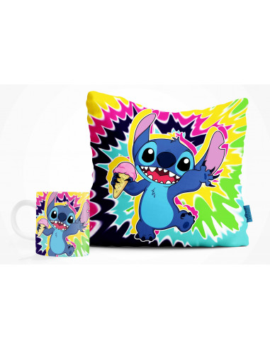 ALMOHADON + TAZA STITCH ALMOHADON + TAZA STITCH